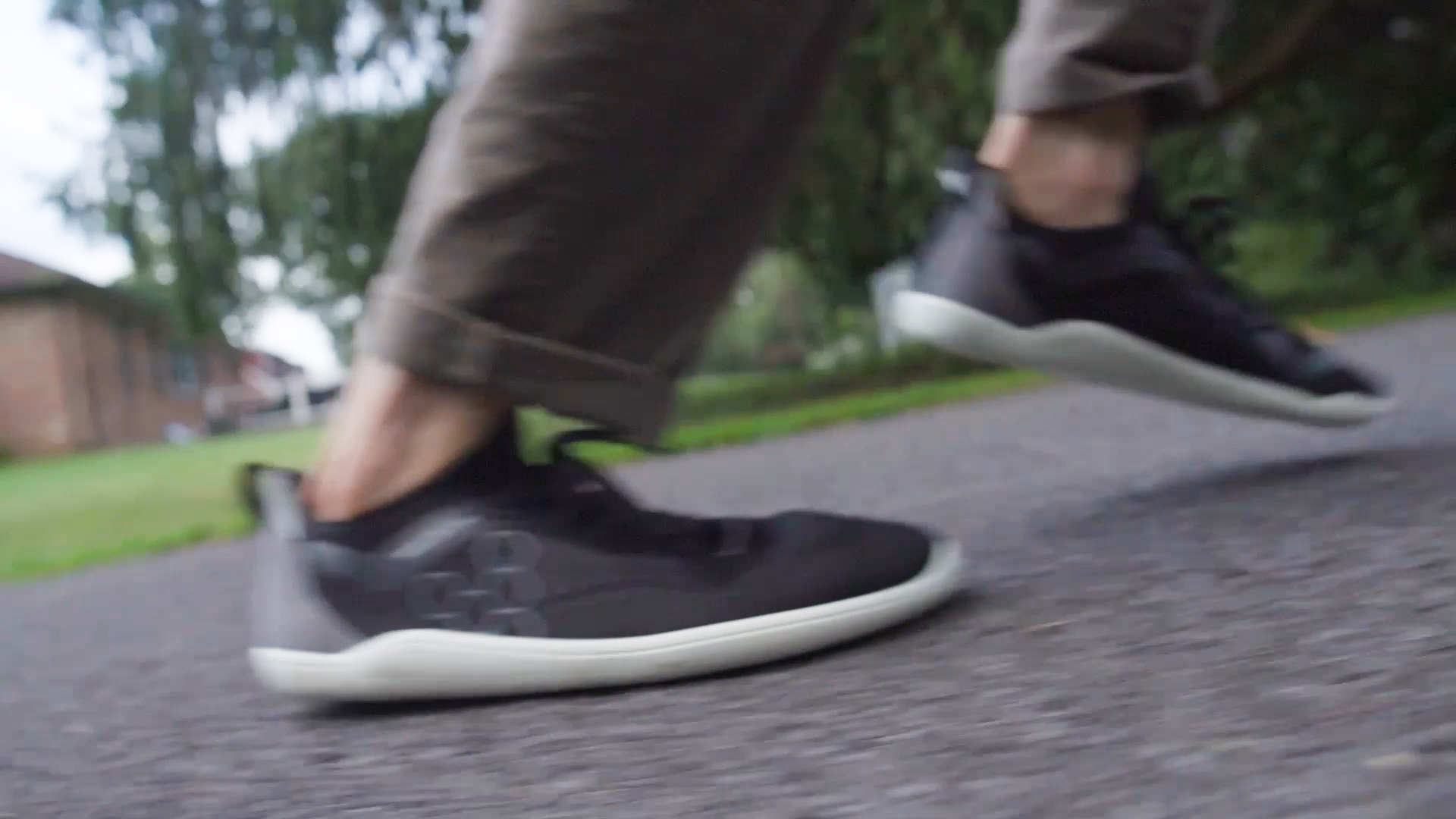 Vivobarefoot Primus Lite Knit Run Side Road Closeup